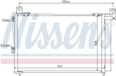 Радіатор кондиціонера NISSENS 940143