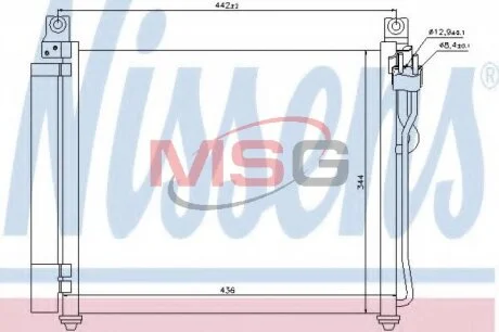 Радiатор кондицiонера NISSENS 940172
