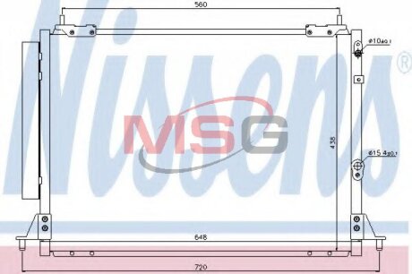 Радiатор кондицiонера NISSENS 940188