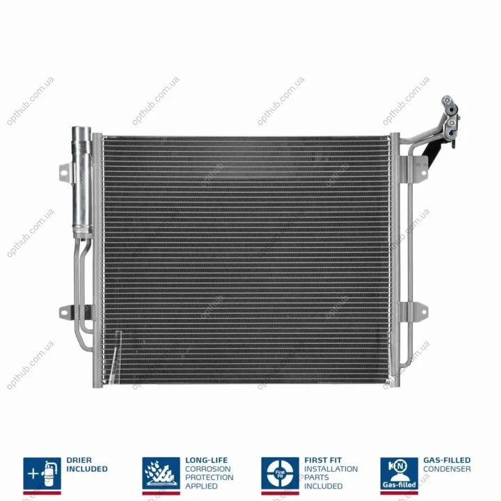 Конденсер кондиционера VOLKSWAGEN SHARAN (10-) 1.4 TSI (+) NISSENS 940256 (фото 1)