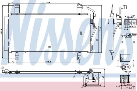 Радіатор кондиціонера NISSENS 940352