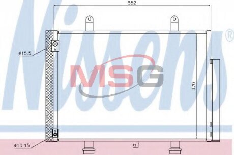 Конденсатор без хладогену NISSENS 940356