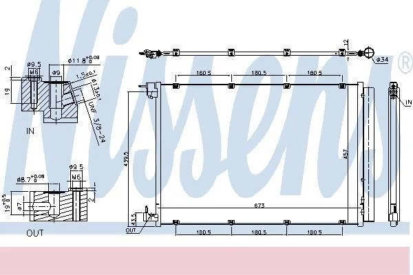 Радиатор кондиционера First Fit NISSENS 940432 (фото 1)