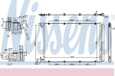 Радиатор кондиционера First Fit NISSENS 940432
