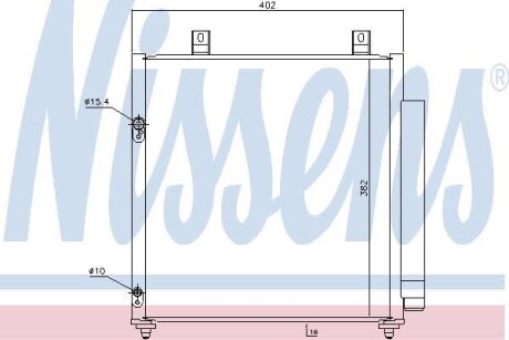 Радiатор кондицiонера NISSENS 940447