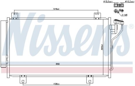 Конденсер кондиціонера NISSENS 940471