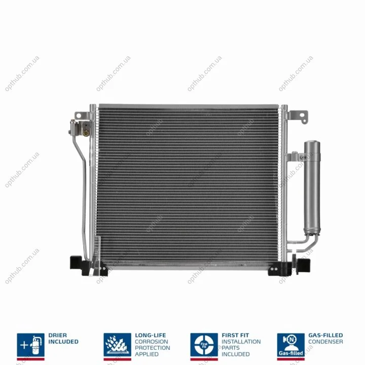 Конденсер кондиціонера NISSAN PULSAR (C13) (14-) 1.2 DIG-TURBO|NISSAN PULSAR (C13) (14-) 1.5 DCI|NISSAN -ua NISSENS 940555 (фото 1)