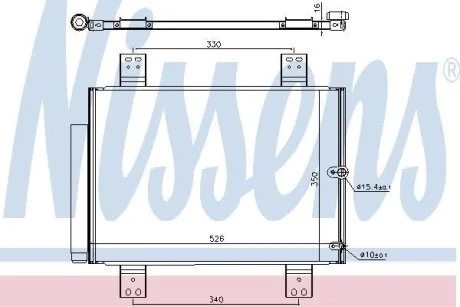 Радиатор кондиционера NISSENS 940560