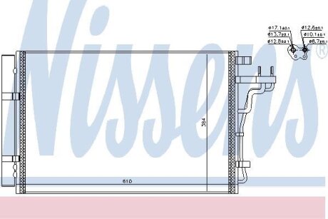 Конденсер кондиціонера NISSENS 940607