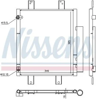 Радиатор кондиционера NISSENS 940612