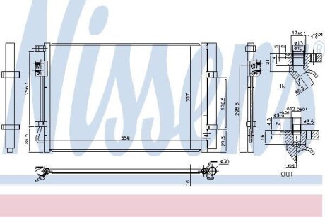 Радiатор кондицiонера NISSENS 940730