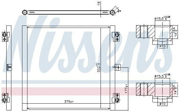 Радиатор кондиционера First Fit NISSENS 941079 (фото 1)