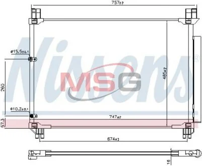 Конденсер кондиціонера NISSENS 941218