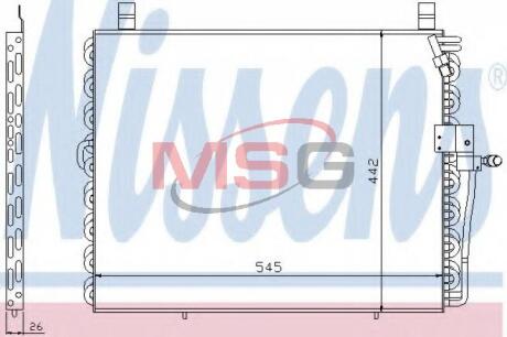 Конденсер кондиционера MERCEDES NISSENS 94176