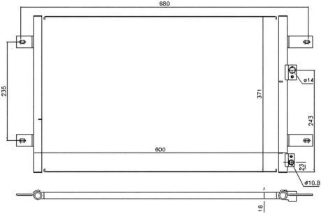 Радіатор кондиціонера NISSENS 94251