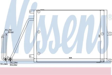 Радіатор кондиціонера NISSENS 94623