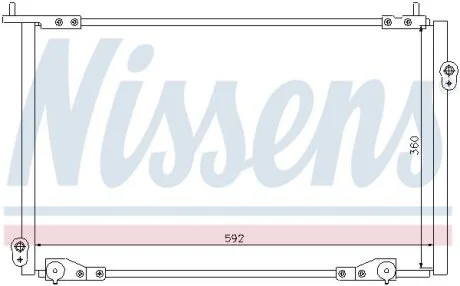 Радіатор кондиціонера NISSENS 94736