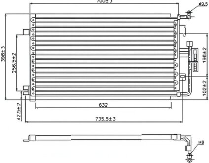 Конденсер кондиционера NISSENS 94846