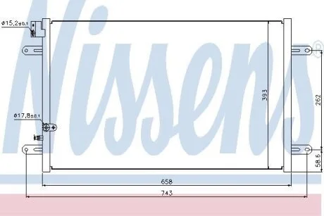 Радіатор кондиціонера NISSENS 94854