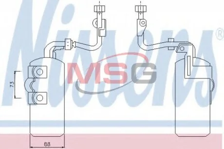 Осушувач кондицiонера NISSENS 95384