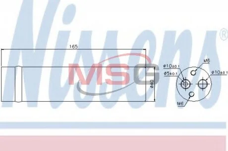 Осушувач кондиціонера NISSENS 95481