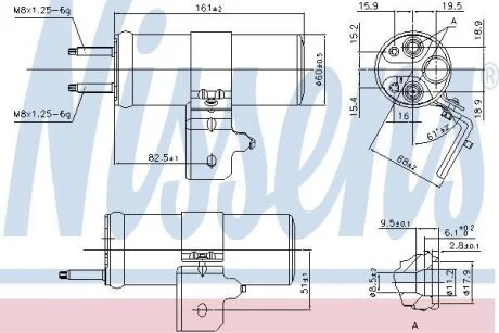 Осушувач кондиціонера NISSENS 95568