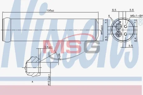 Осушувач кондиціонера NISSENS 95569