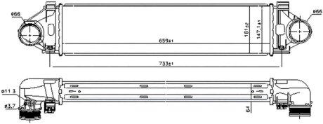Радіатор наддуву NISSENS 96471
