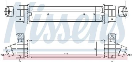 Радиатор интеркулера NISSENS 96702
