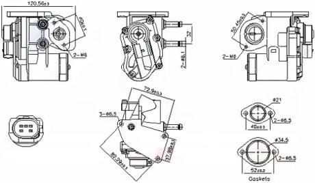 Клапан рециркуляції газів NISSENS 98236