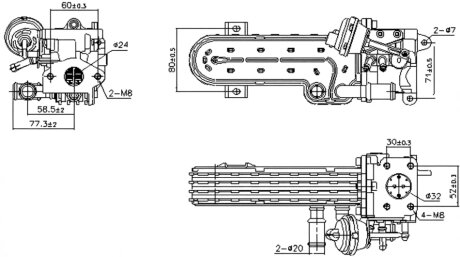 Радіатор віпрацьованних газів VAG NISSENS 989413