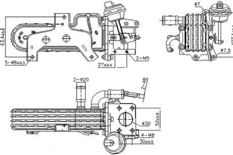Радіатор віпрацьованних газів VAG NISSENS 989420