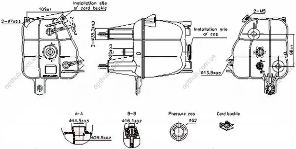 Бачок розширювальний NISSENS 996307 (фото 1)