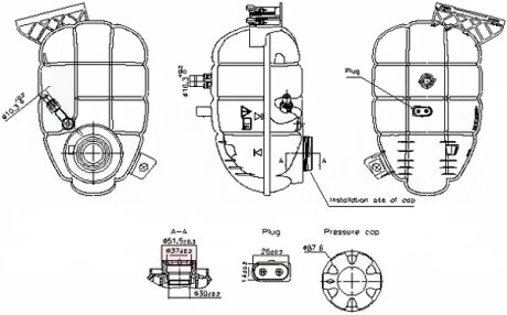 Бачок расширительный NISSENS 996325