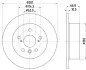 Диск гальмівний задній Lexus ES 3.5/ Toyota Camry 2.4, 3.5 (06-00) NISSHINBO ND1077K (фото 1)