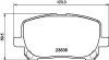 Колодки тормозные дисковые передние Toyota Avensis 2.0, 2.4 (01-11) NISSHINBO NP1009 (фото 1)