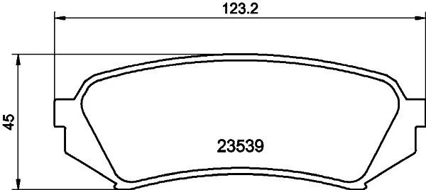 Колодки гальмівні дискові задні Toyota Land Cruiser 100 4.2, 4.7 (98-) NISSHINBO NP1029 (фото 1)