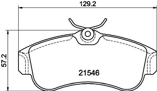 Колодки тормозные дисковые передние Nissan Almera 1.5, 1.8, 2.2 (00-) NISSHINBO NP2053 (фото 1)