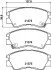 Колодки тормозные дисковые передние Strong Ceramic Mitsubishi L300 NISSHINBO NP3000SC (фото 1)