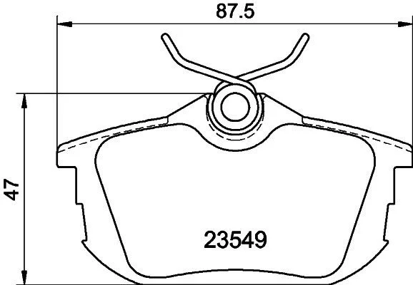 Колодки гальмівні дискові задні Mitsubishi Carisma, Colt VI 1.6, 1.8 (00-09) NISSHINBO NP3025 (фото 1)