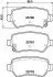 Колодки тормозные дисковые задние Kia CEED (JD) (12-) NISSHINBO NP6153 (фото 1)