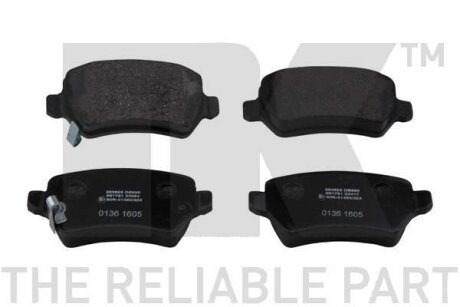 Колодки гальмівні дискові, комплект NK 223625