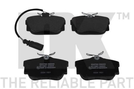 Колодки гальмівні дискові, комплект NK 224759