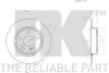 Диск гальмівний невентильований NK 3133113 (фото 3)