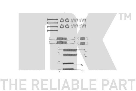 Комплект монтажных тормозных колодок NK 7947680