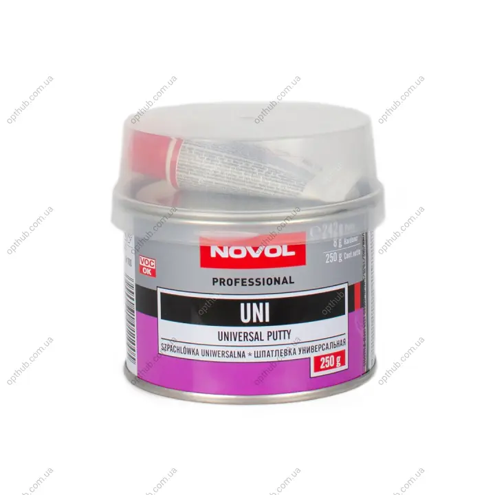 Шпатлівка UNI 0,25кг x24 Novol 1100 (фото 1)