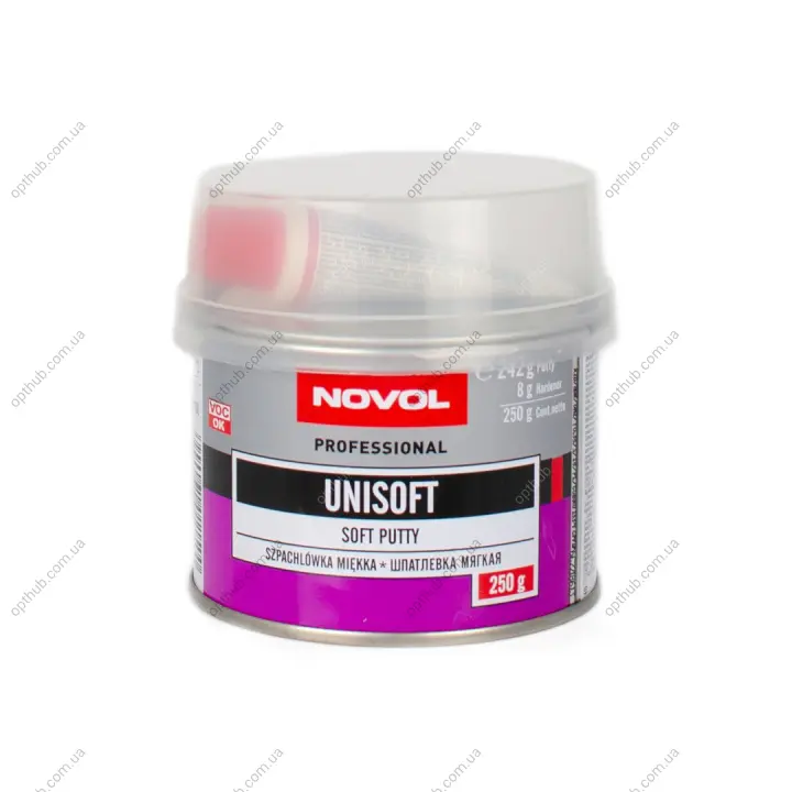 Шпатлівка UNISOFT 0,25кг x24 Novol 1150 (фото 1)