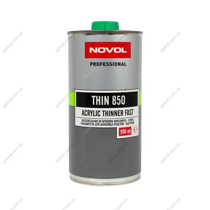THIN 850 Розчинник для акрилових виробів - швидкий 0,50л x20 Novol 32111 (фото 1)