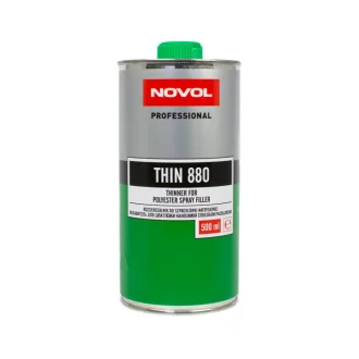 THIN 880 Розчинник для рідкої шпатлівки SPRAY 0,50л x20 Novol 32201