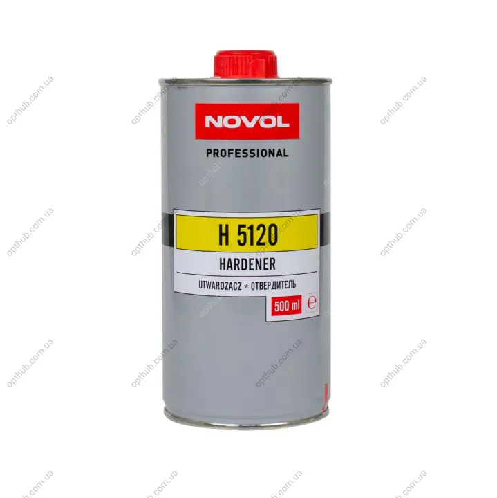 Отверджувач H5120 для лаку Novakryl 570, 580, 590 0,50л x6 Novol 35631 (фото 1)